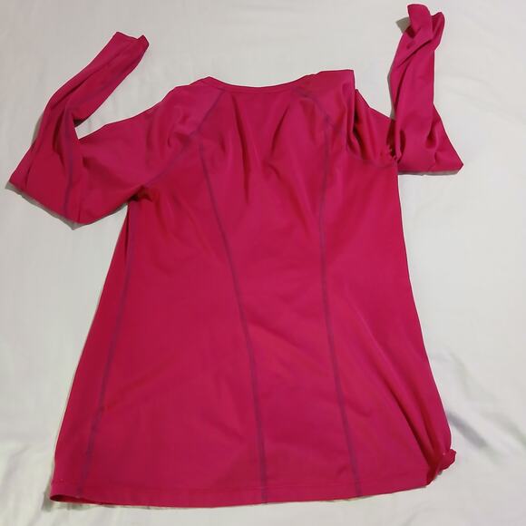 Lands End Rash Guard Swim Shirt LS Pink Sz S (6-8) - Picture 5 of 9